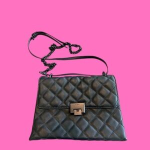 Aldo Black Quilted Crossbody Bag